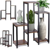 Blumenständer Blumentreppe Blumenregal für Blumentöpfe aus Metall 6 Etagen 80 cm
