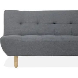 Beliani Beliani, Sofa + Bettsofa, Bett dunkelgrau ALSTEN 3-sitzer