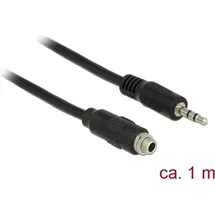 DeLock 85116 Klinke Audio Anschlusskabel [1x Klinkenbuchse 3.5mm Schwarz