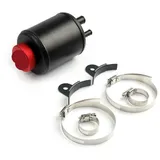 Blcak ALUMINIUM RACING POWER STEERING FLUID RESERVOIR TANK CLAMPS Oil Tank