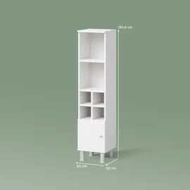 livinity Fucino Midischrank 30 x 95 cm Weiß