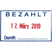 Trodat Stempel Printy Bezahlt/durchTrodat 4750 40x23mm