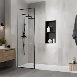 luxebath Wandnische Duschnische 30 x 60 x 10 cm Schwarz