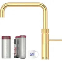 Quooker Fusion Square gold & COMBI Reservoire & kühles sprudelndes Wasser CUBE