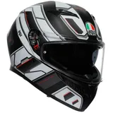 AGV K3 Rivia Integralhelm - Matt Schwarz/Weiß/Rot - XL