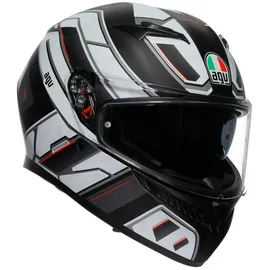 AGV K3 Rivia Integralhelm - Matt Schwarz/Weiß/Rot - XL