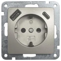 Unitec USB-Steckdose Unterputz Monaco Platin