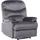 Beliani Sessel Eslov Polyester 85 x 103 x 90 cm Grau/Schwarz mit Kissen