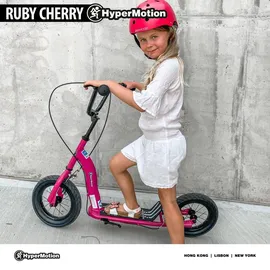 HyperMotion Kinderroller 12 Zoll pink/rot