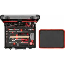Gedore red Werkzeugkoffer, Set 138-teilig, gefüllt, Werkzeug für Hand- und Heimwerker, im Aluminiumkoffer, R46007138
