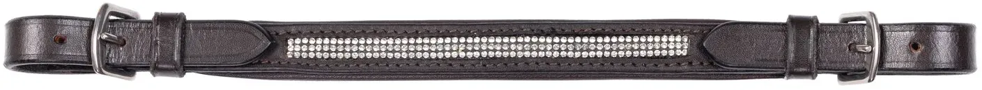MONTIVUM Sattelanfassriemen mit Strass braun