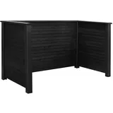 Plus Mülltonnenverkleidung Plank  (194 x 97 x 108 cm, Holz, Schwarz RAL 9005)