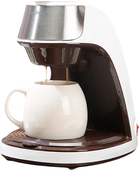 Konka 300 ml kleiner automatischer Kaffeemaschine für den Heimgebrauch, multifunktionale Drip-Kaffeekanne zum Kaffee- und Kräuterteebrühen
