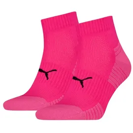 stichd b.v. PUMA Sport Cushioned Quartersocken 2er-Pack Rosa rosa 39/42 (UK 5.5/8)