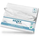 Setex Antiallergen Kissen-Schonbezug, 80 x 80 cm, Evolon-Vlies, Kissenbezug für Kopfkissen, Protect & Care Bettwäsche, Weiß