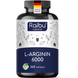 RAIBU L-Arginin Kapseln 365 St.