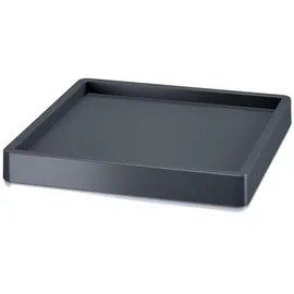 Prosperplast Mobile Saucer Square 36,6 x 36,6 x 6 cm Grau