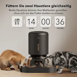 PETLIBRO GRANARY WIFI DUAL ESSENSCHALE SCHWARZ Futterautomat