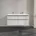 Waschbeckenunterschrank 4 Auszüge 1272x576x478mm C56801VE Farbe Front/Korpus Brilliant White