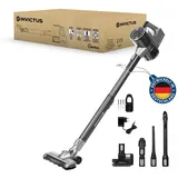 Genius Invictus X6 Ultra Akku Handstaubsauger 16 tlg, Smart Staubsauger mit Staubsensor, 450 Watt, 4 Fach HEPA Filtersystem