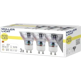 Muller Licht Müller-Licht LED-Reflektor GU10 4.5W 345lm, 2700k, Retro-2+1 400434