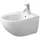 Duravit Architec Wand-Bidet 36,5x58cm, m HL, ÜL, Hahnlochbank, weiß