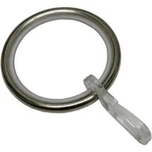 GARDINIA Gardinenringe mit Gleiteinlage Edelstahl-Optik