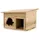 Moorland Igelhaus Winterfest Überwinterungs Holz, 32×26 cm,