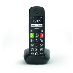 Gigaset E290 schwarz Schnurloses Telefon Schnurloses DECT-Telefon