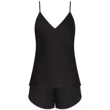 Triumph Damen Silky Sensuality Psw X Pajama Set, Schwarz, 42 EU - 42