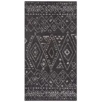 Carpet City Kurzflor-Teppich, Grau, Textil, Ethno, Rechteckig, 80x300 cm,