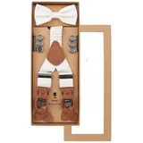 Prince Bowtie Hosenträger weiß