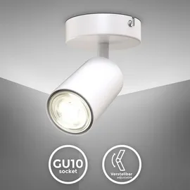 B.K.Licht Wandleuchte schwenkbar (GU10) 9 Watt Weiß