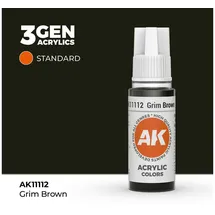 AK-Interactive AK 3GEN Grim Brown 17ml
