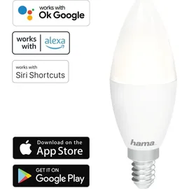 Hama WiFi LED-Lampe E14 4,5Watt Weiß dimmbar