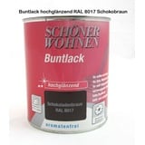 ProfiDur Buntlack - Kunstharzlack, hochglänzend RAL 8017 Schokoladenbraun 750 ml