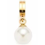 LEONARDO Charm-Einhänger LEONARDO "Anhänger Coco Clip&Mix", gold (gelbgoldfarben, weiß), Charms, Damen, Edelstahl, Perlen, mit Perle (imitiert)