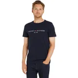 Tommy Hilfiger Logo Kurzarm-T-Shirt Sky Captain L