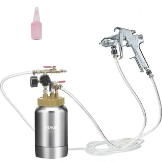 Vevor Druckbehälter Farbbehälter Sprühfarbe Drucktopf 2 L Drucktank, 45 psi Lackierpistole Farbbehälter Φ 38,5 x 12,6 c Spray Paint Pressure Pot