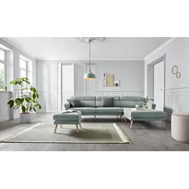 OTTO home Eckcouch Mikrofaser 2-Sitzer Grün