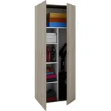 VCM Holz Besenschrank Staubsauger Putzschrank Vandol 70 x 40 x 0 cm Braun