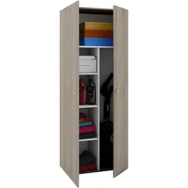 VCM Holz Besenschrank Staubsauger Putzschrank Vandol 70 x 40 x 0 cm Braun