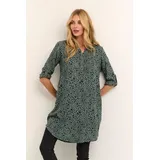 Kaffe Kleid Blusenkleid Print Balsam Green/Black 44