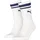 Puma Unisex Heritage Crew Socken 2er Pack Weiß/Blau 35-38