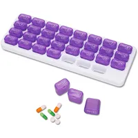 WLLHYF Monatliche Reise-Pillendose mit 31 Fächern, Pillen-Organizer, 1 Stück, tragbare Monatsbox, Medizin-Organizer, Behälter, Vitamin-Behälter, Halter für Outdoor, Reisen, Camping