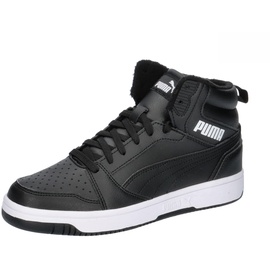 Puma Rebound V6 Mid WTR JR Sneaker, Shadow Gray Black White, 39