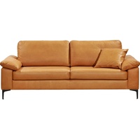 SCHÖNER WOHNEN Sofa Timeless Sofas Gr. B/H/T: 204 cm x 86 cm x 97 cm, Leder NATURE, 2,5-Sitzer, braun (cognac nature) 3-Sitzer-Sofa 3-Sitzer Sofas - 2 Jahre Gewährleistung - mind. 14 Tage Rückgaberecht