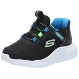 SKECHERS Bounder Brisk Burst Black Synthetic / Textile / Blue & Black Trim 27