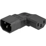 DeLock 80474 Netz-Adapter Kaltgeräte-Stecker C14 - Kaltgeräte-Buchse C13 Schwarz 1 St. Bag