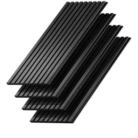 Vicco Wandpaneele Akustik Eiche Schwarz 4 St.